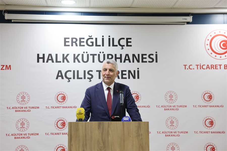 Ticaret Bakanı Bolat, Konya'da Kütüphane Açılışına Katıldı