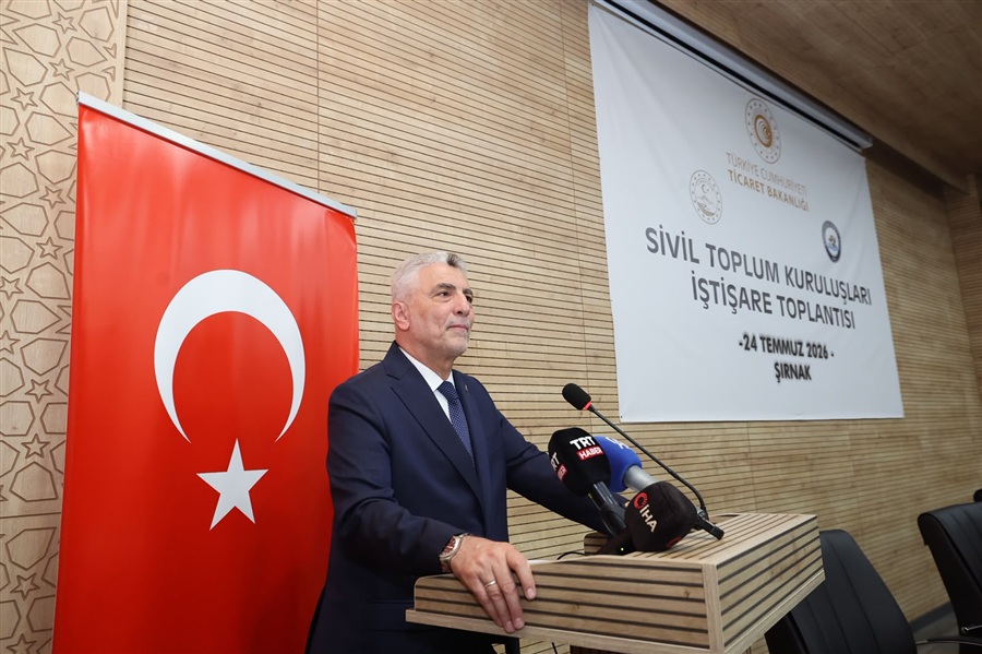 Ticaret Bakanı Bolat, Şırnak'ta "Sivil Toplum Kuruluşları İstişare Toplantısı"nda Konuştu