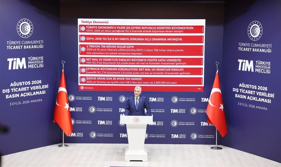 Ticaret Bakanı Ömer Bolat, Ağustos Ayı Dış Ticaret Verilerini Açıkladı-03.09.2026