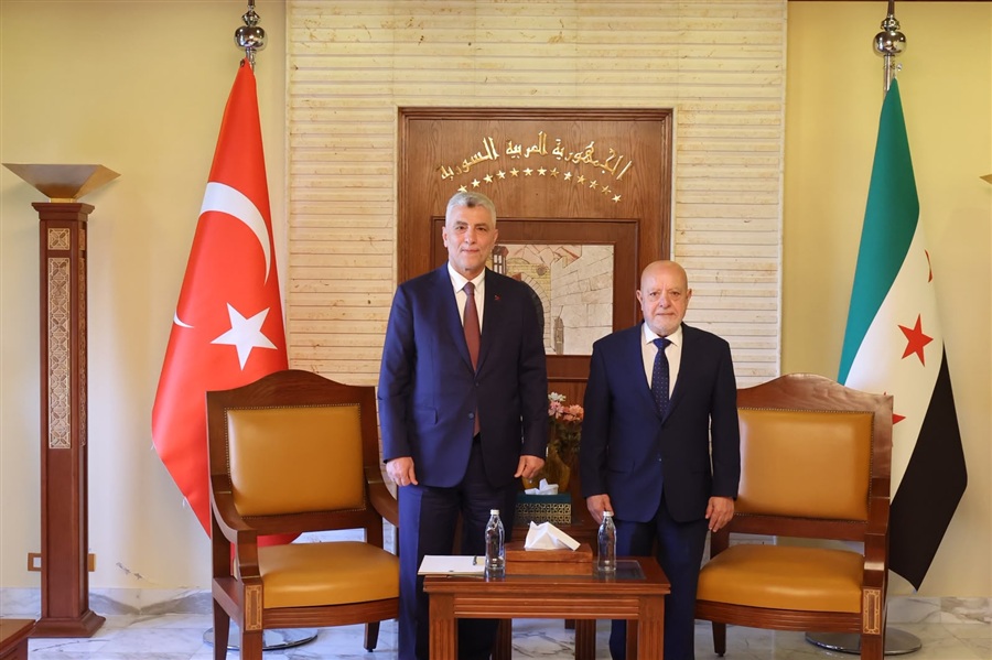 Ticaret Bakanı Ömer Bolat, Suriye Ekonomi ve Sanayi Bakanı Eş-Şaar İle Bir Araya Geldi