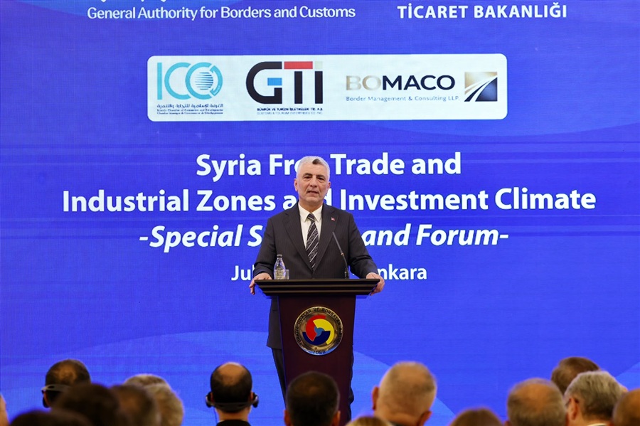 Ticaret Bakanı Ömer Bolat, "Suriye Serbest Ticaret ve Sanayi Bölgeleri ve Yatırım Ortamı" Toplantısında Konuştu