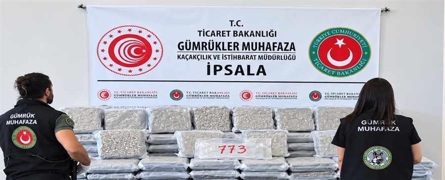 TİCARET BAKANLIĞI GÜMRÜKLER MUHAFAZA EKİPLERİNDEN UYUŞTURUCU KAÇAKÇILIĞINA DARBE